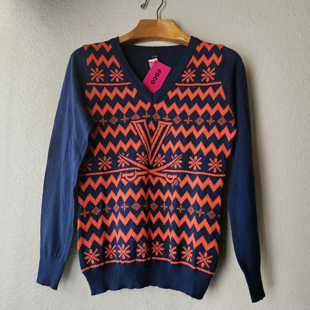 FOCO Women's Sweater VIRGINIA CAVALIERS Large